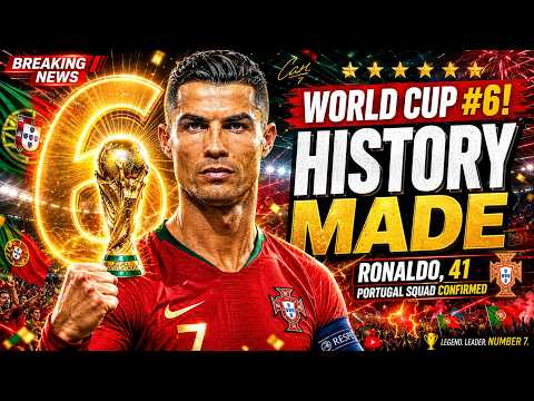 Cristiano Ronaldo Named to Portugal's 2026 World Cup Squad | Sixth Tournament Appearance
