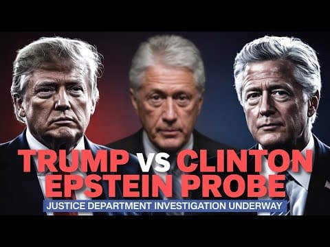 Trump Demands DOJ Investigate Bill Clinton’s Epstein Ties | Political Turmoil