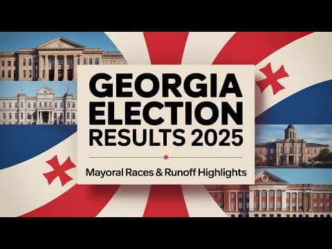 2025 Georgia Election Results: Key Mayoral Races &amp; Runoffs