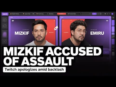 Mizkif Accused of Sexual Assault by Emiru | Twitch Issues Apology